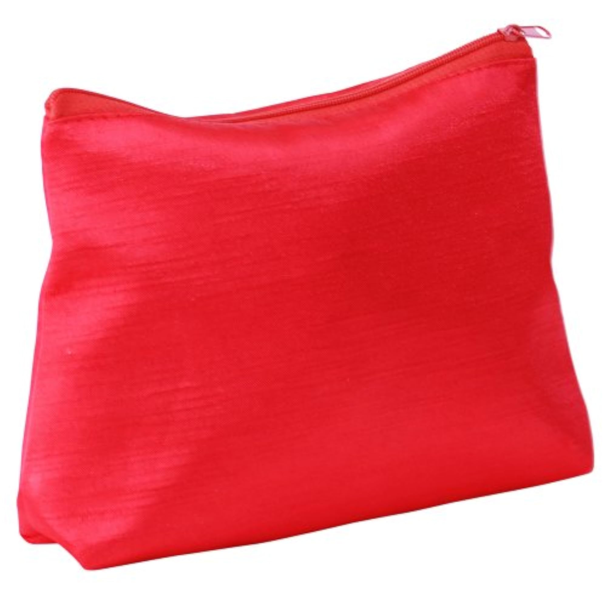 Red Cosmetic Bag, Stylish Makeup Storage Pouch